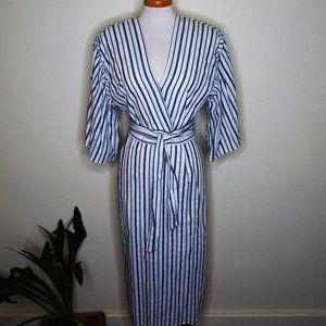 BCBG MaxAzria Midi Cotton Striped Dress